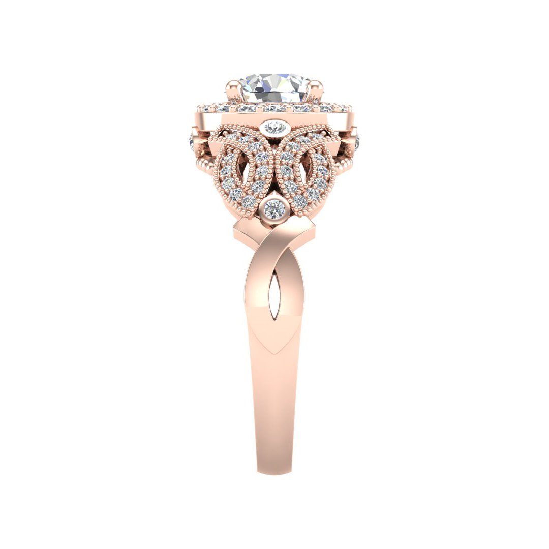 Giselle Halo Engagement Ring